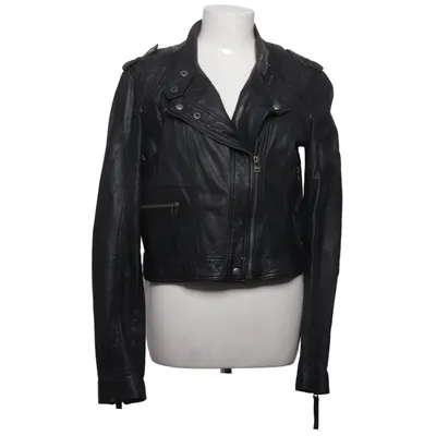 Bikerjacka (H7036) från Saint Tropez Bomull, Skinn, Polyester