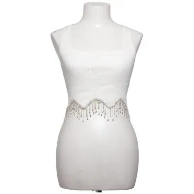 Crop top (Wit) van New Collection Polyamide, Viscose