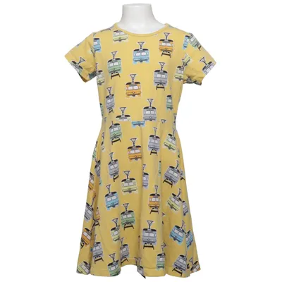 Robe (Jaune, Multicolore) de Villervalla Élasthane, Coton biologique