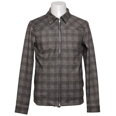 Skjortejakke (Grå, Brun) fra Premium by Jack & Jones Elastan, Polyester, Viscose