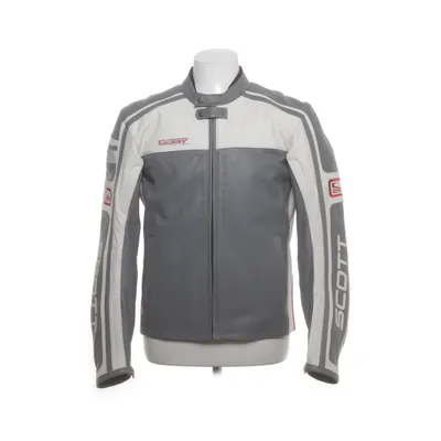 Motorcycle jacket (White, Gray) from Scott Leather, Polyester