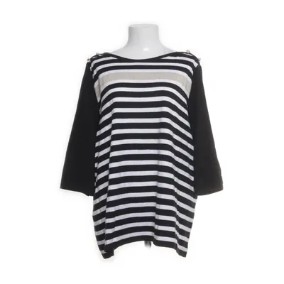 Pull-over (Noir, Blanc, Or) de Fiora Blue Acrylique, Coton, Fibre métallique, Polyester
