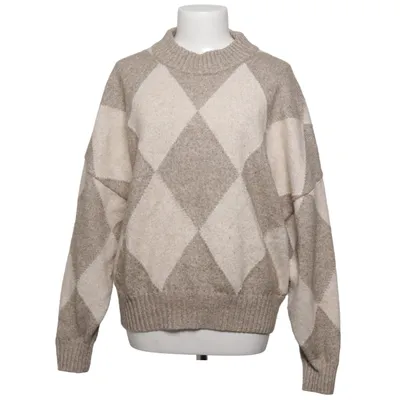 Sweater (Beige, Brown) from Pringle Of Scotland x H&M Polyester, Acrylic, Wool