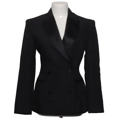 Tuxedo jacket (Black) from & Other Stories Cotton, Mohair, Polyester, Viscose, Wool