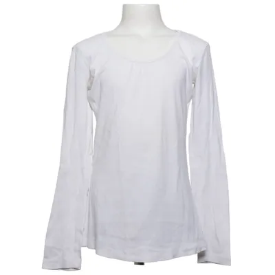 Langærmet t-shirt (Hvid) fra H&M Young Bomuld