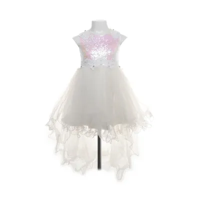 Flower girl dress (White) from Neslim Girls Polyester