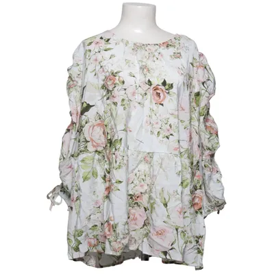 Blouse (White, Multicolored) from Ellos Polyamide, Viscose