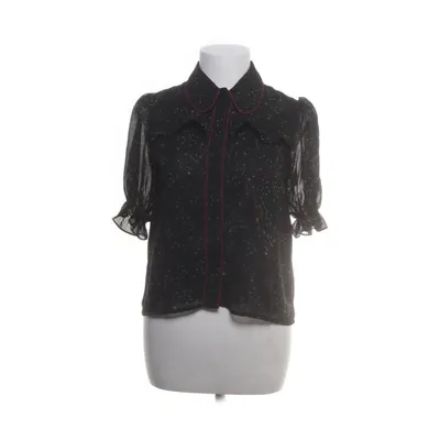 Kortärmad skjorta (Svart, Flerfärgad) från Zara Woman Polyester