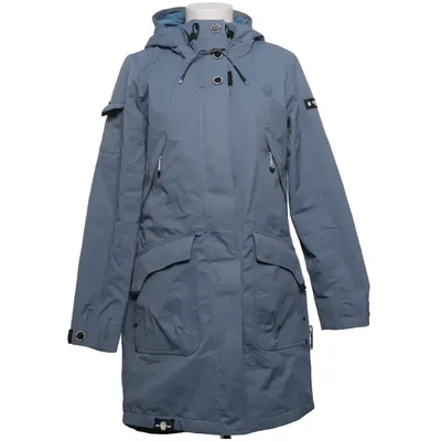 Manteau imperméable (Bleu) de Navahoo Coton, Polyamide, Polyester