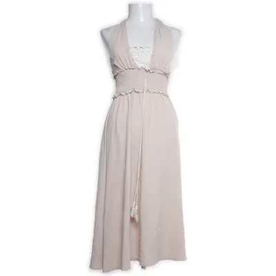 Halterneckklänning (Beige) från Romwe