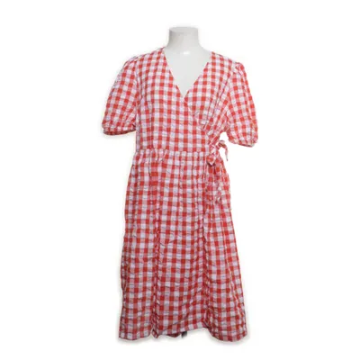 Omlottklänning (Röd, Vit) från Monki