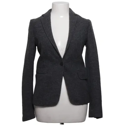 Blazer (Gray) from Massimo Dutti Acrylic, Polyester, Viscose, Wool