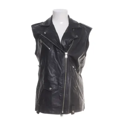 Biker gilet (Zwart) van Stradivarius Katoen, Polyester, Viscose