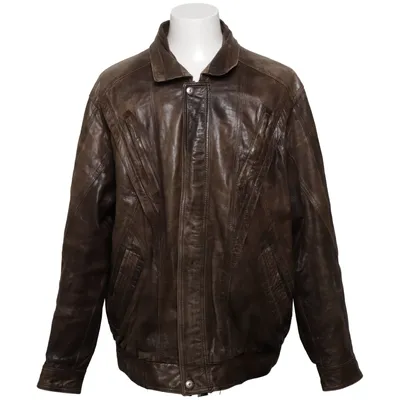 Veste en cuir (Marron) de Canda C&A Cuir