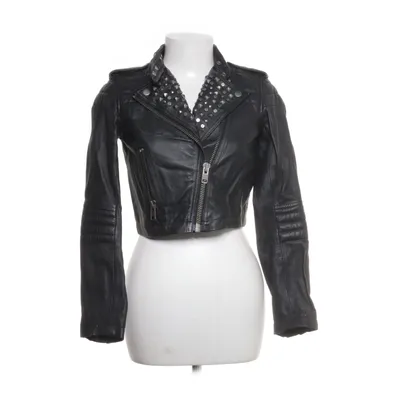 Bikerjacka (Svart) från Divided Exclusive by H&M Acetat, Skinn