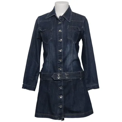 Robe en jean (Bleu) de Revers Jeans Coton, Élasthane