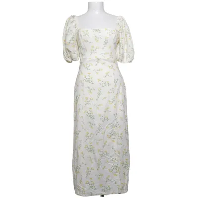 Långklänning (Vit, Flerfärgad) från Gina Tricot Polyamid, Polyester, Viskos