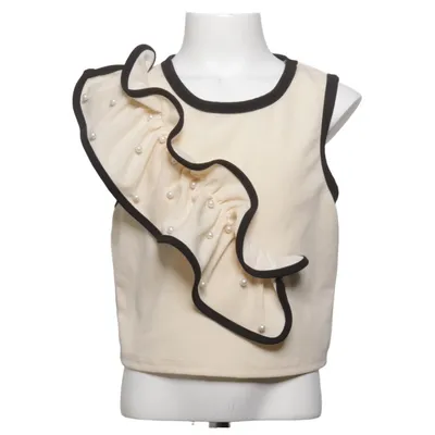 Haut (Beige, Noir) de Shein Élasthane, Polyester