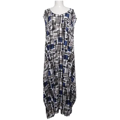 Robe (Bleu, Blanc, Gris, Multicolore) de AKH Fashion Élasthane, Polyester, Viscose