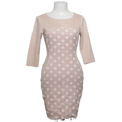 Dress (Beige, White) from Rinascimento Elastane, Polyester