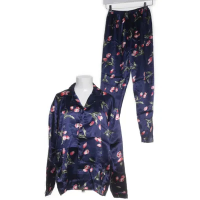 Pyjama (Bleu, Multicolore) Soie