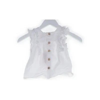 Blouse (White) from Zara Cotton
