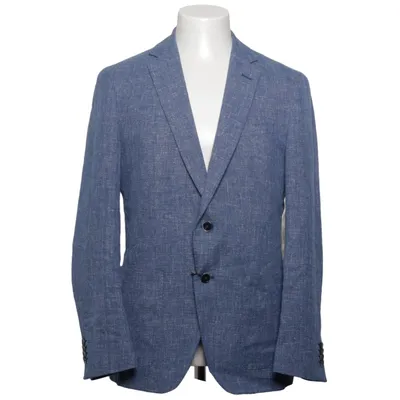Blazer (Blue) from Hugo Boss Cotton, Linen, Polyester, Viscose