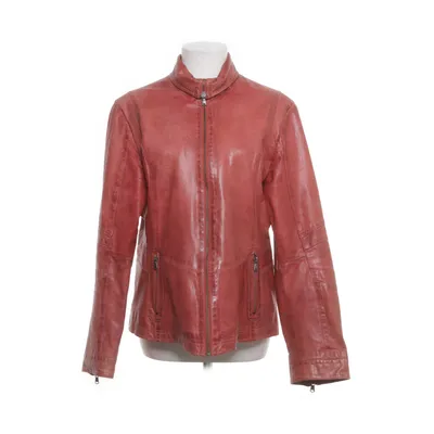 Leather jacket (Pink) from David Moore Polyester, Leather