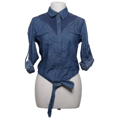 Denim blouse (Blauw) van Jolina Katoen