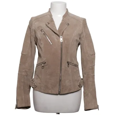 Biker jacket (Beige) from Jofama Rookie by Kristine Ullebø Polyester, Silk