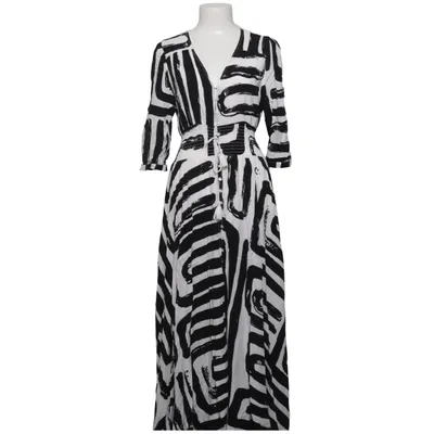 Maxi jurk (Zwart, Wit) van Jaase Viscose