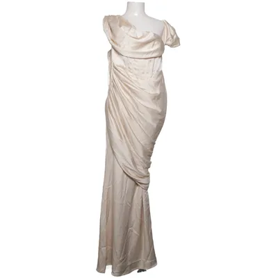 Aftonklänning (Beige) från Misspap Elastan, Polyester