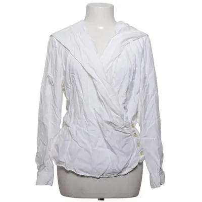 Wikkelblouse (Wit) van N & B Classic Viscose
