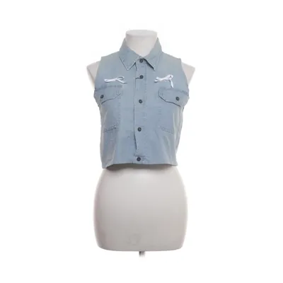 Vest (Blue) from Wrangler Cotton, Elastane