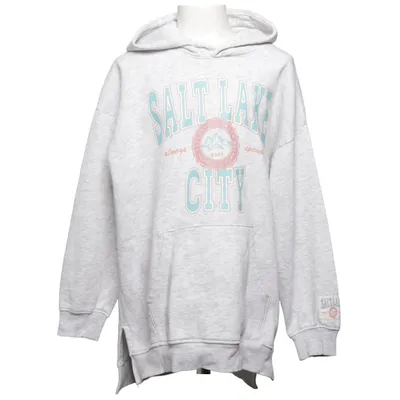 Hoodie (Gray) from H&M Kids Cotton, Polyester, Elastane