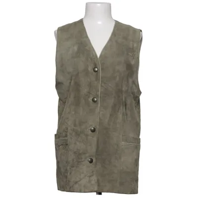 Leather vest (Green) from SAKI Leather Leather, Polyester