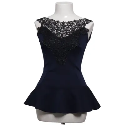 Peplum top (Blauw, Zwart) van Club L Elastaan, Polyester