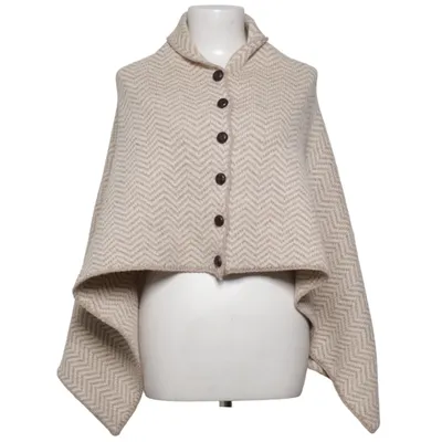 Poncho (Beige, Vit) från Aran Sweater Market