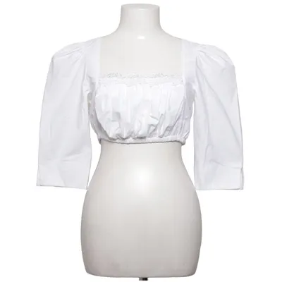 Dirndl blouse (White) from Hess Frackmann Cotton