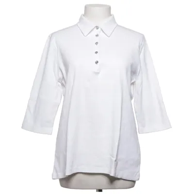 Henley shirt (Wit) van Denim & Co Katoen, Elastaan