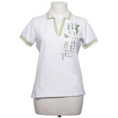 Poloshirt (Wit, Groen) van Backtee Katoen, Elastaan