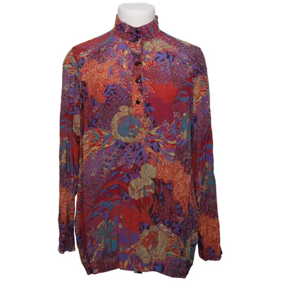 Blouse (Rouge, Multicolore) de Prêt à Porter Viscose