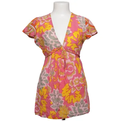 Blouse portefeuille (Rose, Jaune, Multicolore) de Antik Batik Coton