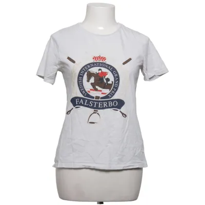 T-shirt (White, Multicolored) from Gina Tricot Falsterbo Horse Show Cotton