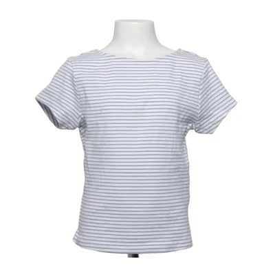 T-shirt (Blå, Hvid) fra IKKS Bomuld, Elastan
