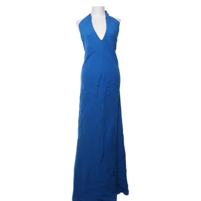 Halternek jurk (Blauw) van Mango Viscose