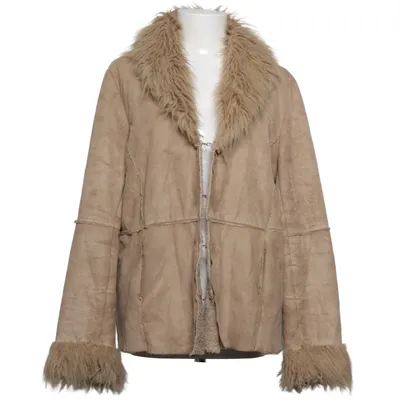 Shearlingjacka (Beige) från VISUAL Polyester