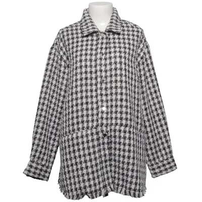 Overshirt (Black, White) from Encuentro Polyester, Viscose