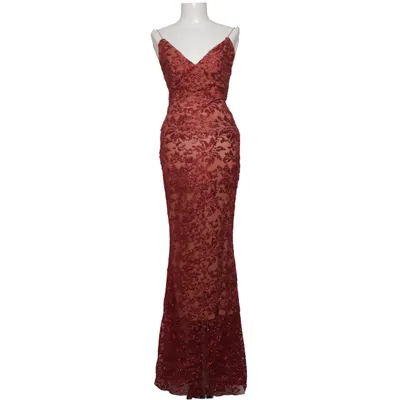 Evening gown (Red) Cotton