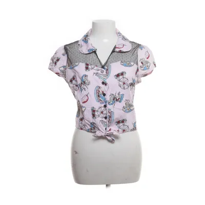 Kortärmad skjorta (Rosa, Flerfärgad) från Hell Bunny Bomull, Elastan